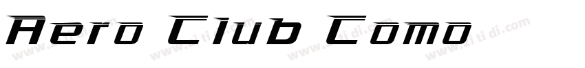 Aero Club Como字体转换